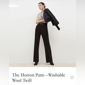 MM Lafleur Black Wide-Leg Horton-Style Trousers
